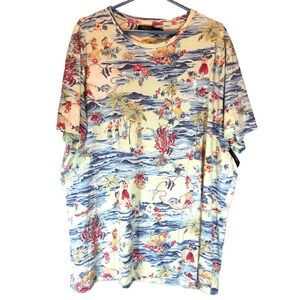 Polo Ralph Lauren XXL Hawaiian Tropical Beach Hula Dancers Relaxed Fit Shirt